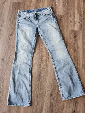 Silver Aiko Bootcut Jeans Light Wash Flared Jeans